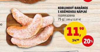 Penny Market Koblihový banánek s krémovou náplní, 75 g nabídka