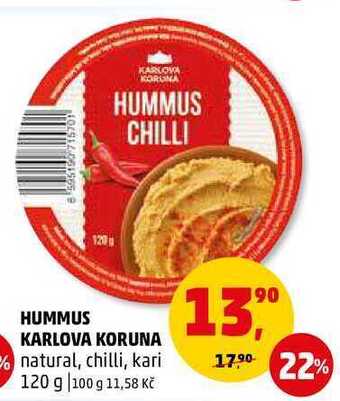 Penny Market Hummus karlova koruna, 120 g nabídka