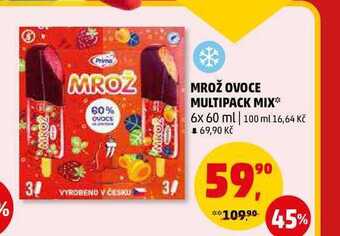 Penny Market Mrož ovoce multipack mix, 6x 60 ml nabídka