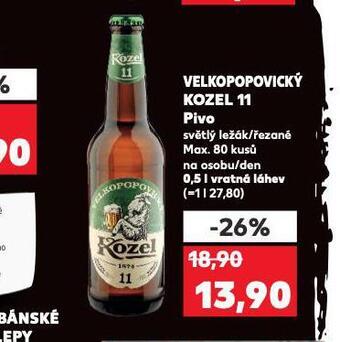 Kaufland Pivo velkopopovický kozel 11 nabídka