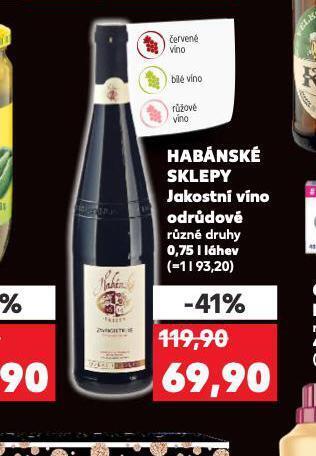 Kaufland Habánské sklepy nabídka