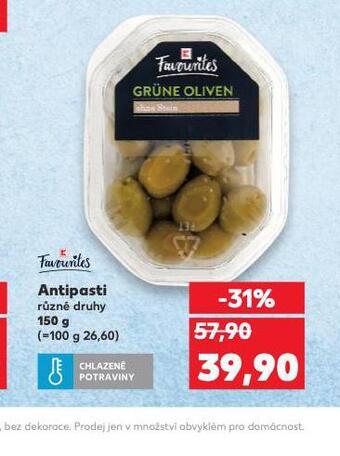 Kaufland Antipasti nabídka