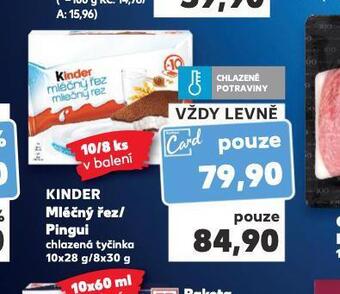 Kaufland Kinder mléčný řez / pingui nabídka