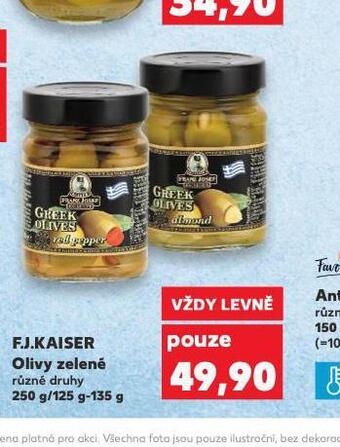 Kaufland F.j. kaiser olivy zelené nabídka