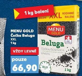 Kaufland Menu gold čočka beluga nabídka