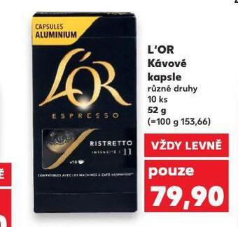 Kaufland L´or kávové kapsle nabídka