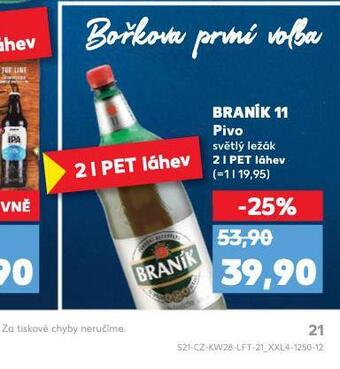 Kaufland Pivo braník 11 nabídka