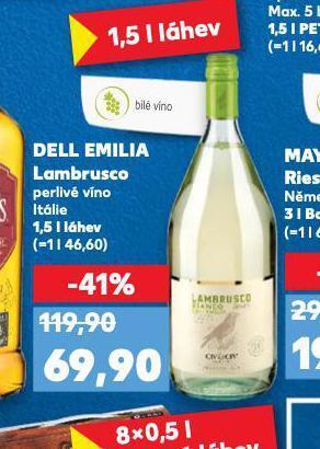 Kaufland Dell emilia lambrusco nabídka
