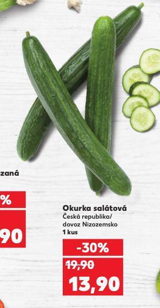 Kaufland Okurka salátová nabídka