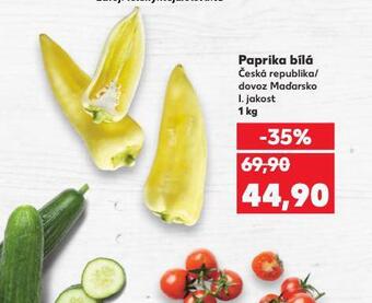 Kaufland Paprika bílá nabídka