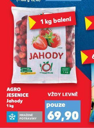 Kaufland Agro jesenice jahody nabídka