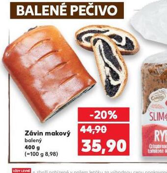 Kaufland Závin makový nabídka