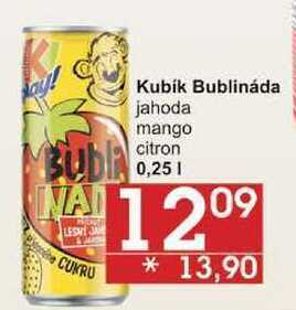 Jip Kubik bublináda jahoda, 0,25 l nabídka