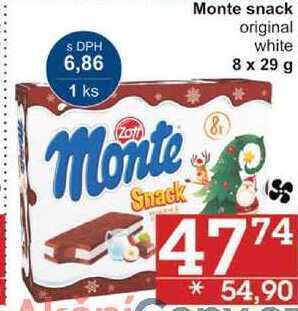 Jip Zott monte snack 4 x 29g, nabídka