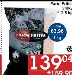 Jip Farm frites vlnky, 2,5 kg nabídka