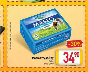 Billa Máslo z vysočiny nabídka
