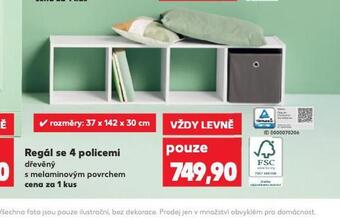 Kaufland Regál se 4 policemi nabídka