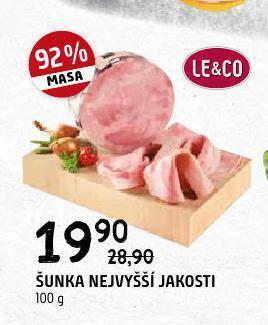 Terno Šunka nejvyšší jakosti nabídka