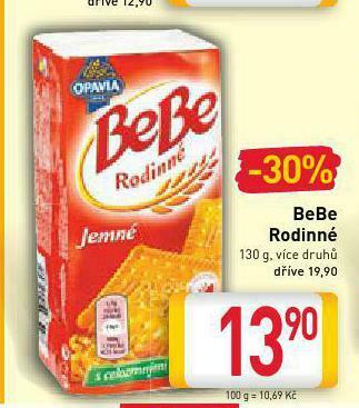 Billa Bebe rodinné nabídka