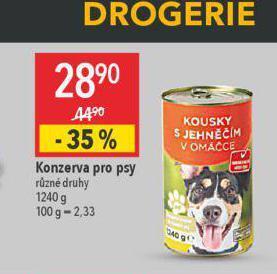 Globus Konzerva pro psy nabídka