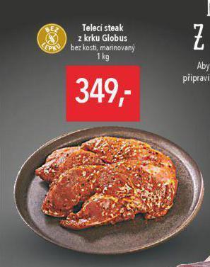 Globus Telecí steak nabídka