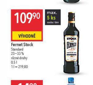 Globus Fernet stock nabídka