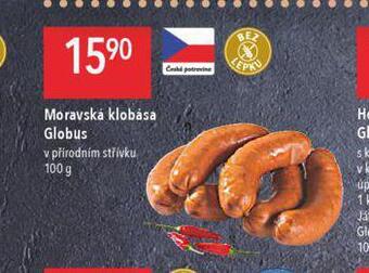 Globus Moravská klobása nabídka