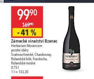 Globus Zámecké vinařství bzenec nabídka