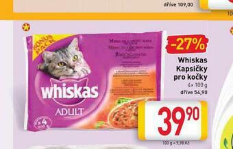 Billa Whiskas kapsičky pro kočky nabídka