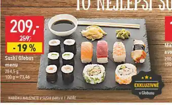Globus Sushi nabídka