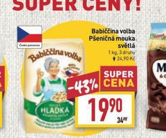 Billa Babiččina volba pšeničná mouka světlá nabídka