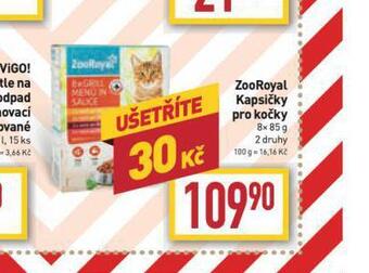 Billa Zooroyal kapsičky pro kočky nabídka