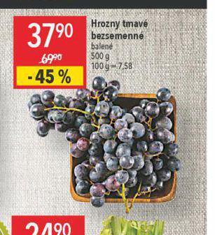 Globus Hrozny tmavé bezsemenné nabídka