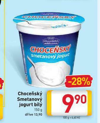 Choceňský smetanový jogurt