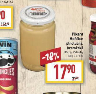 Billa Pikant hořčice nabídka