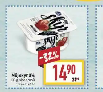 Billa Můj skyr 0% nabídka