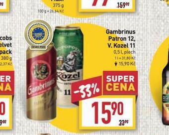 Billa Pivo velkopopovický kozel 11 nabídka