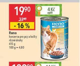 Globus Reno konzerva pro psy nabídka