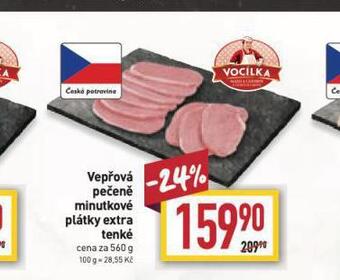 Billa Vepřová pečeně minutkové plátky extra tenké nabídka