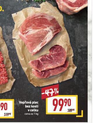Billa Vepřová plec bez kosti nabídka