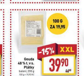 Billa Gouda 48% nabídka