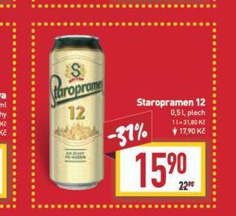 Billa Pivo staropramen 12 nabídka