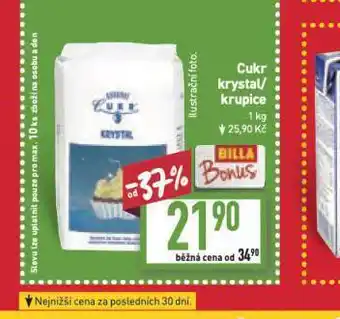 Billa Cukr krystal, krupice nabídka