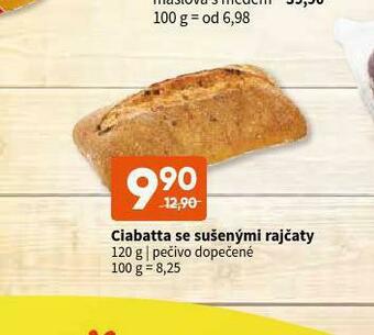 Terno Ciabatta se sušenými rajčaty nabídka