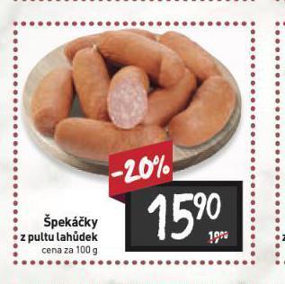 Billa Špekáčky nabídka