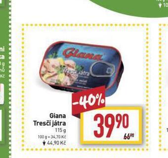 Billa Giana tresčí játra nabídka