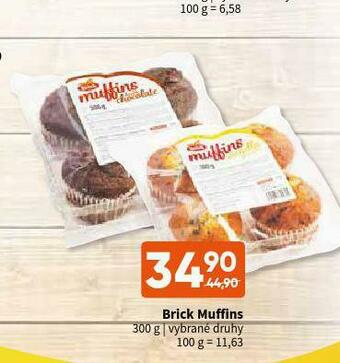 Terno Brick muffins nabídka