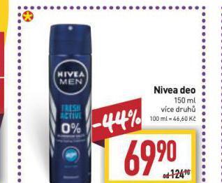Billa Nivea deo nabídka