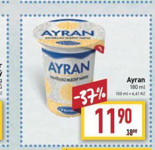 Billa Ayran nabídka