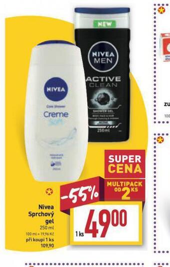 Billa Nivea sprchový gel nabídka